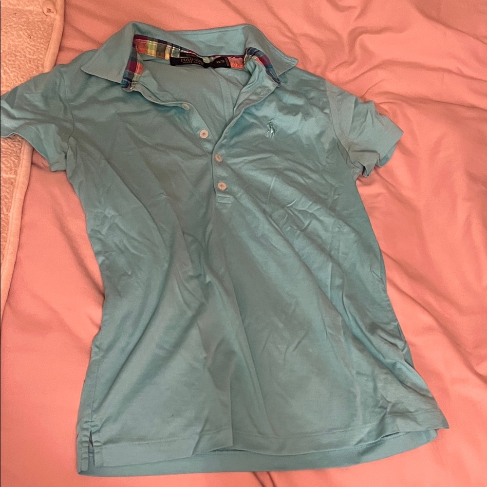 Polo Golf tailored fit by Ralph Lauren Light Blue Golf Shirt